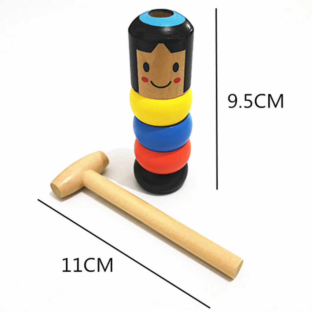 Unbreakable Wooden Man Magic Toy