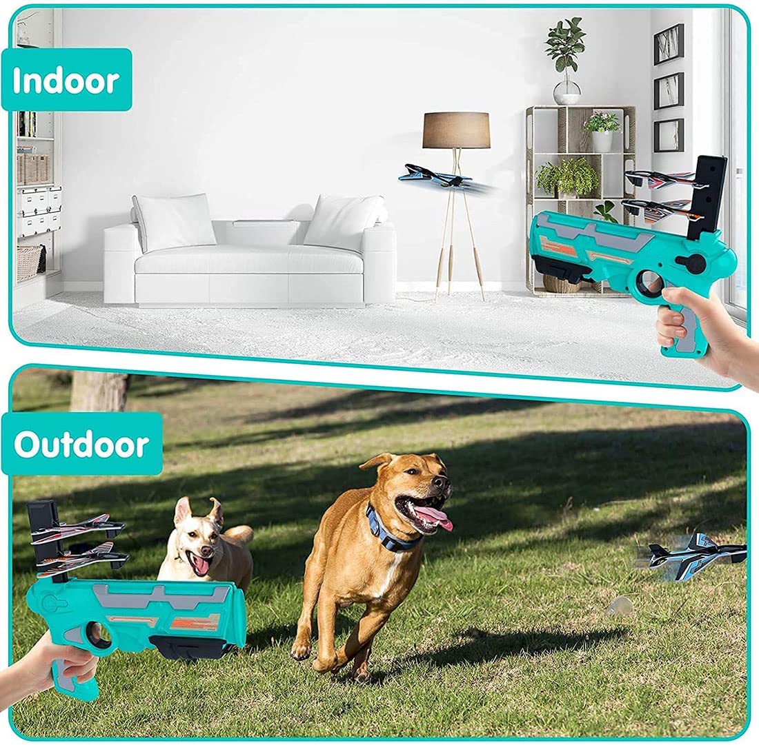 Air Battle Gun Launch with 3 Foam Glider Planes Airplane