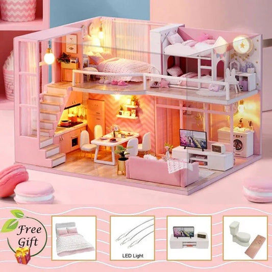 DIY Miniature Dollhouse Furniture Kit - Enchanting Room Box Theatre DIY Miniature Dollhouse Furniture Kit - Enchanting Room Box Theatre
