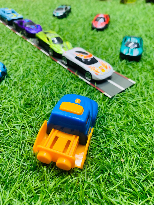 10 Mini Metal Cars With Launcher