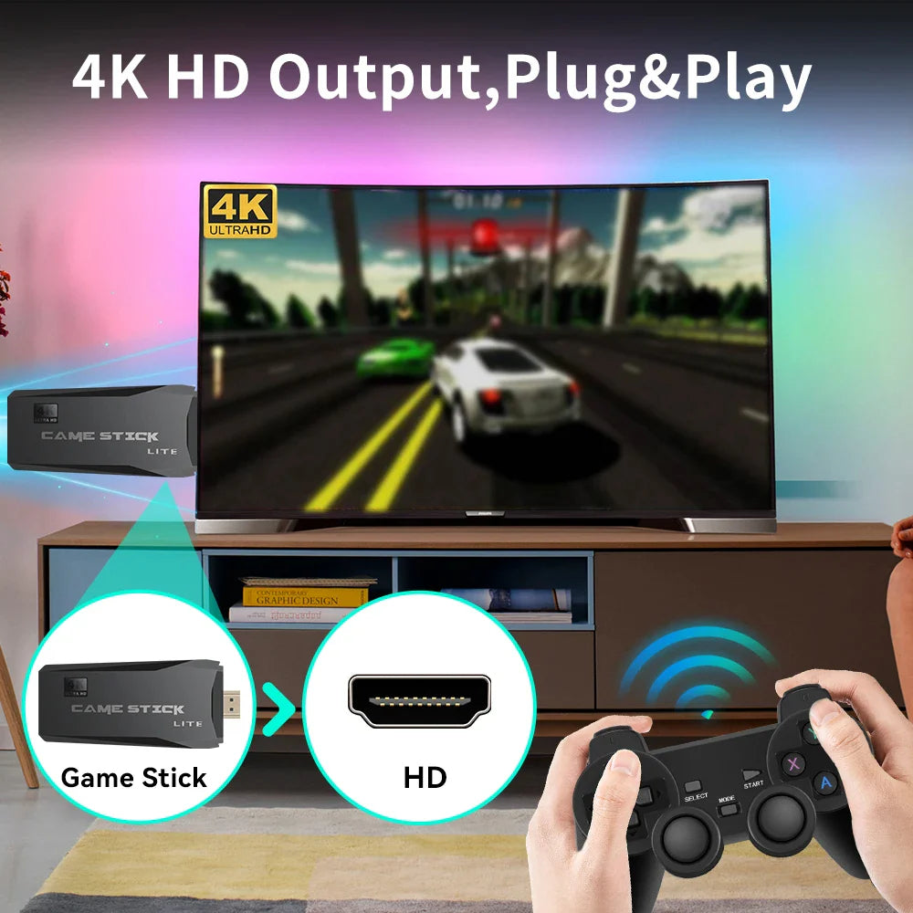 2.4G Wireless Controller Gamepad with 64GB memory Free