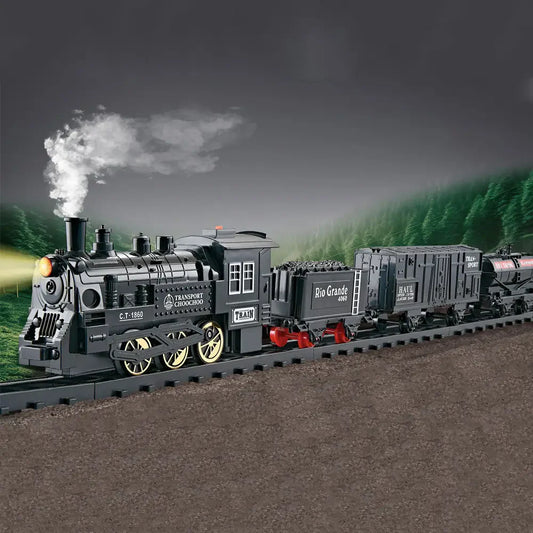 Electric Train Set with Smoke Light And Sound