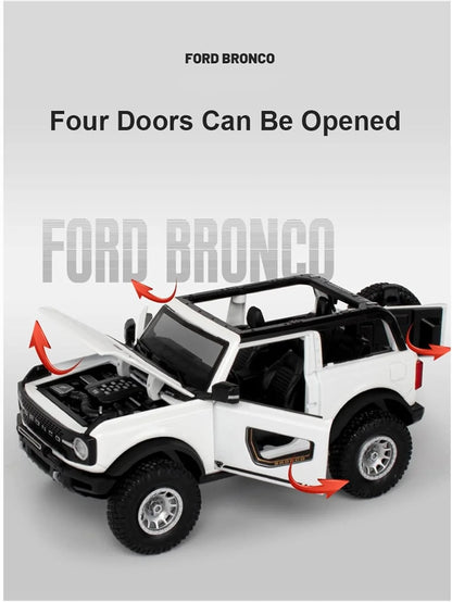 1:24 Scale Bronco Diecast Jeep with Light And Sound