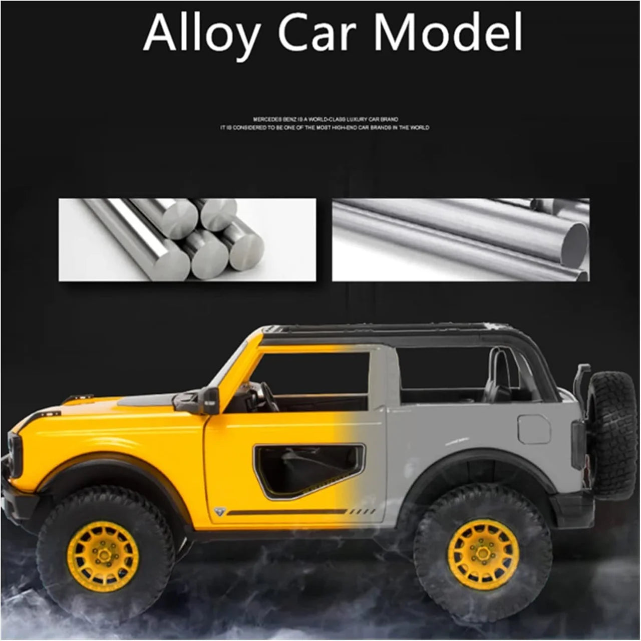 1:24 Scale Bronco Diecast Jeep with Light And Sound