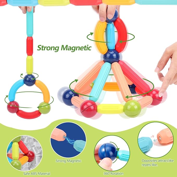 Magnetic Balls & Sticks Building Blocks