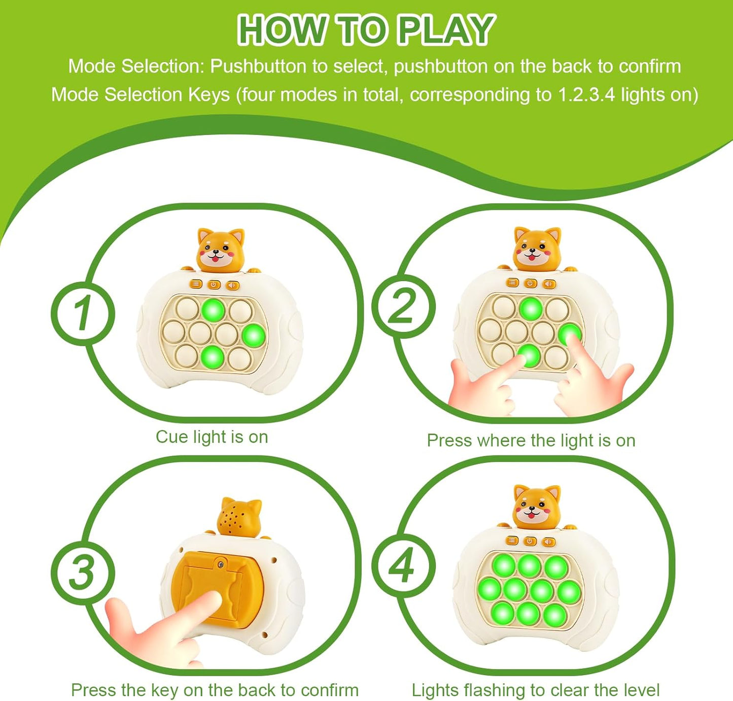 Electronic Popit Game, Speed Push Game