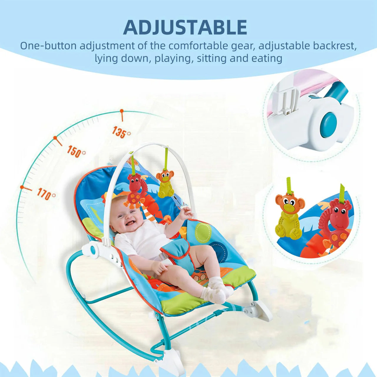 2 in 1 Baby Rocker Chair