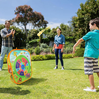3 in 1 Collapsible Portable Bean Bag Toss Game Toy & Catching Game Set