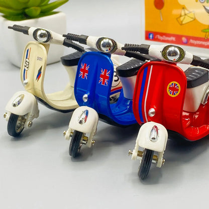 Die-cast Pull Back Vespa Scooter