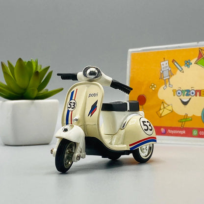 Die-cast Pull Back Vespa Scooter
