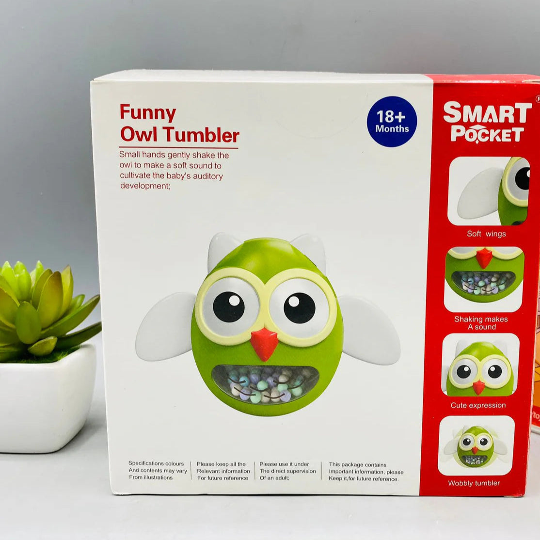 Funny Owl Tumbler Toy For Kids