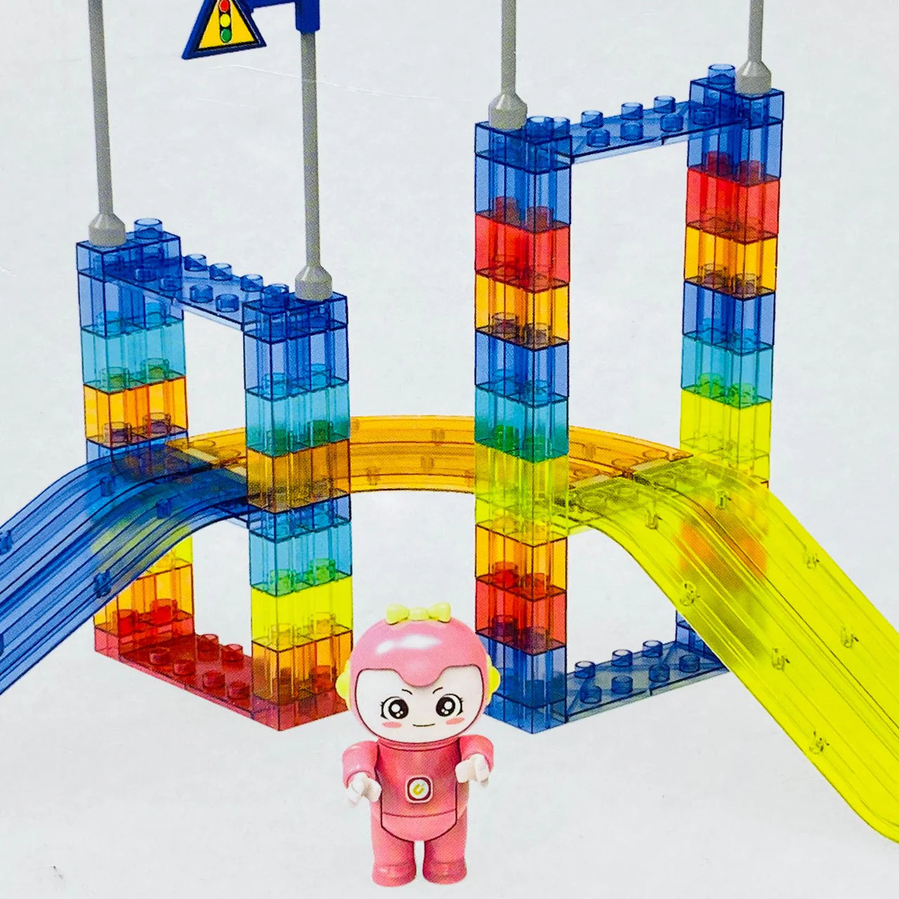 Rail Car Magnetic Blocks Track Set