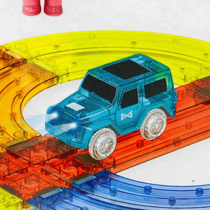 Rail Car Magnetic Blocks Track Set