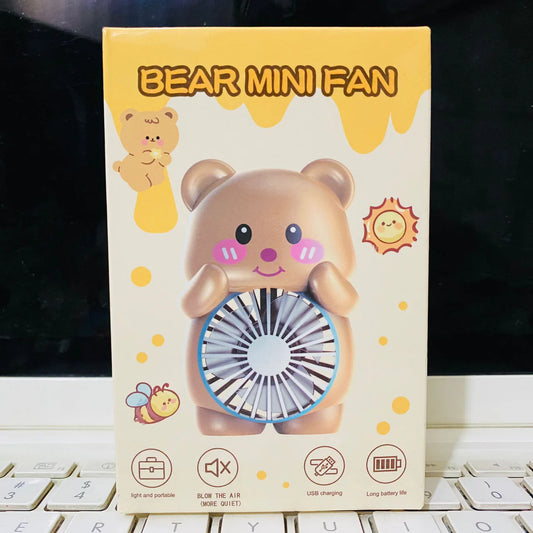 Bear Portable Side Table Charging Mini Hand Fan