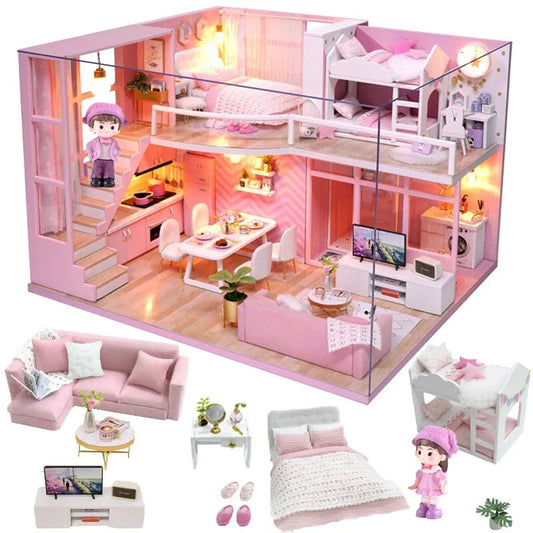 DIY Miniature Dollhouse Furniture Kit - Enchanting Room Box Theatre DIY Miniature Dollhouse Furniture Kit - Enchanting Room Box Theatre