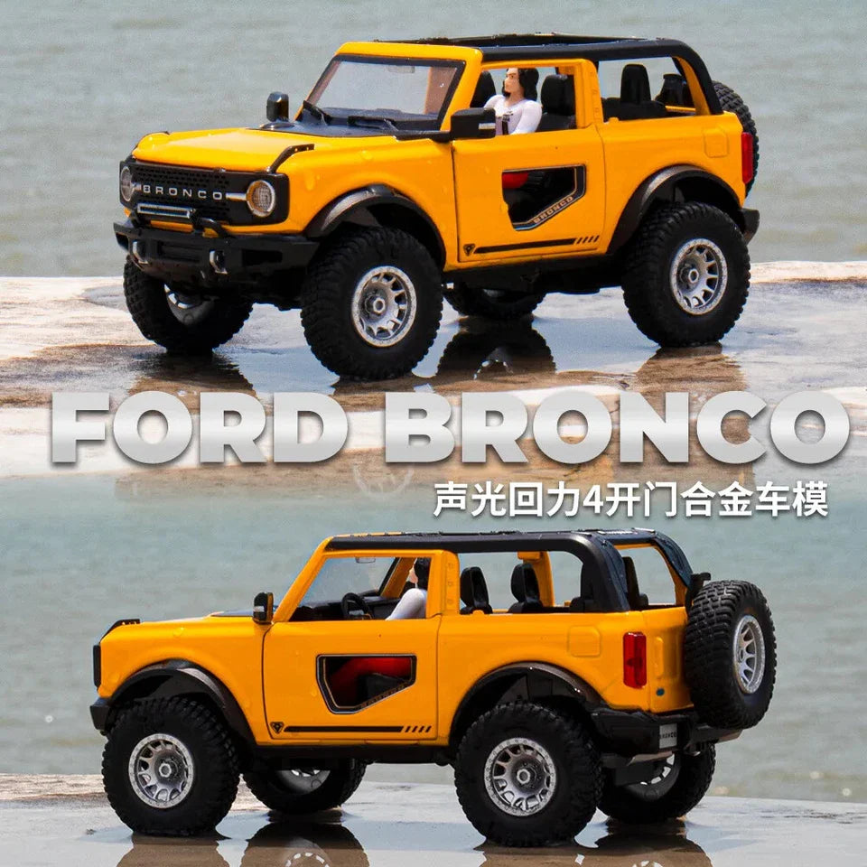 1:24 Scale Bronco Diecast Jeep with Light And Sound